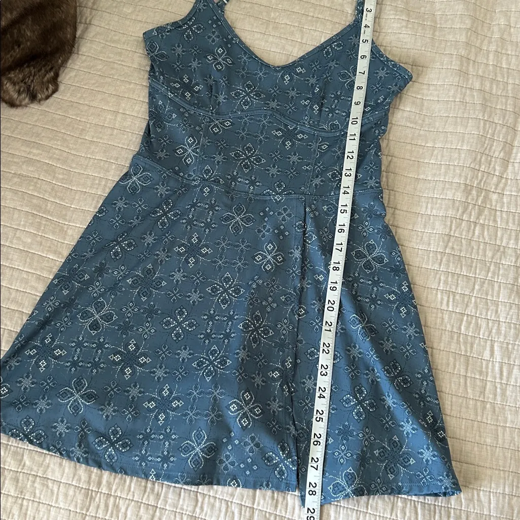 JoyLab Target Athletic Blue boho western Bandana Print romper mini skort S - Image 11
