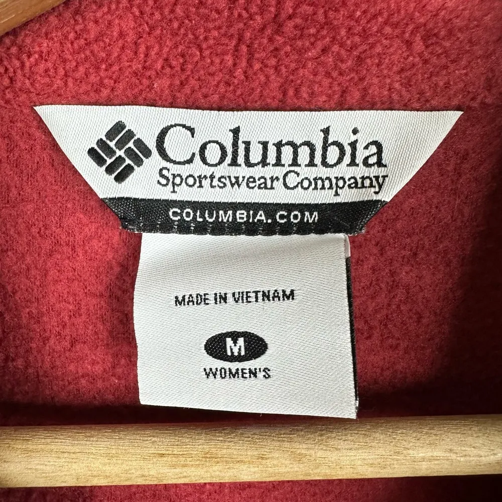 Columbia Womens Size Medium Benton Springs Fleece Zip Up Jacket Hiking - Image 8