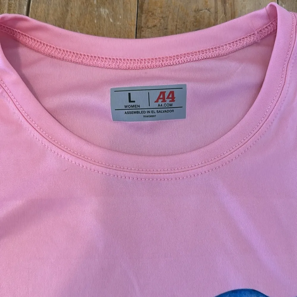 Pink Long Sleeve Shirt with Blue Mermaid Naples Florida Large - Image 3