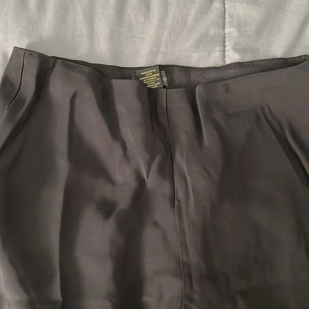 House of Harlow Pull On Cropped Wide Leg Black Pants Size 8 - Image 3