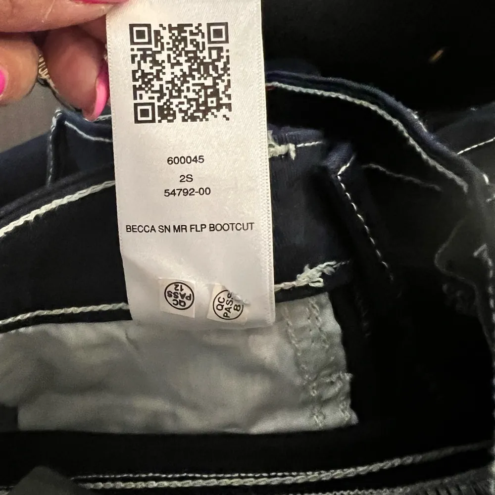 TRUE RELIGION VINTAGE BECCA BIG T FLAP BOOTCUT JEAN size 27 NWT - Image 8