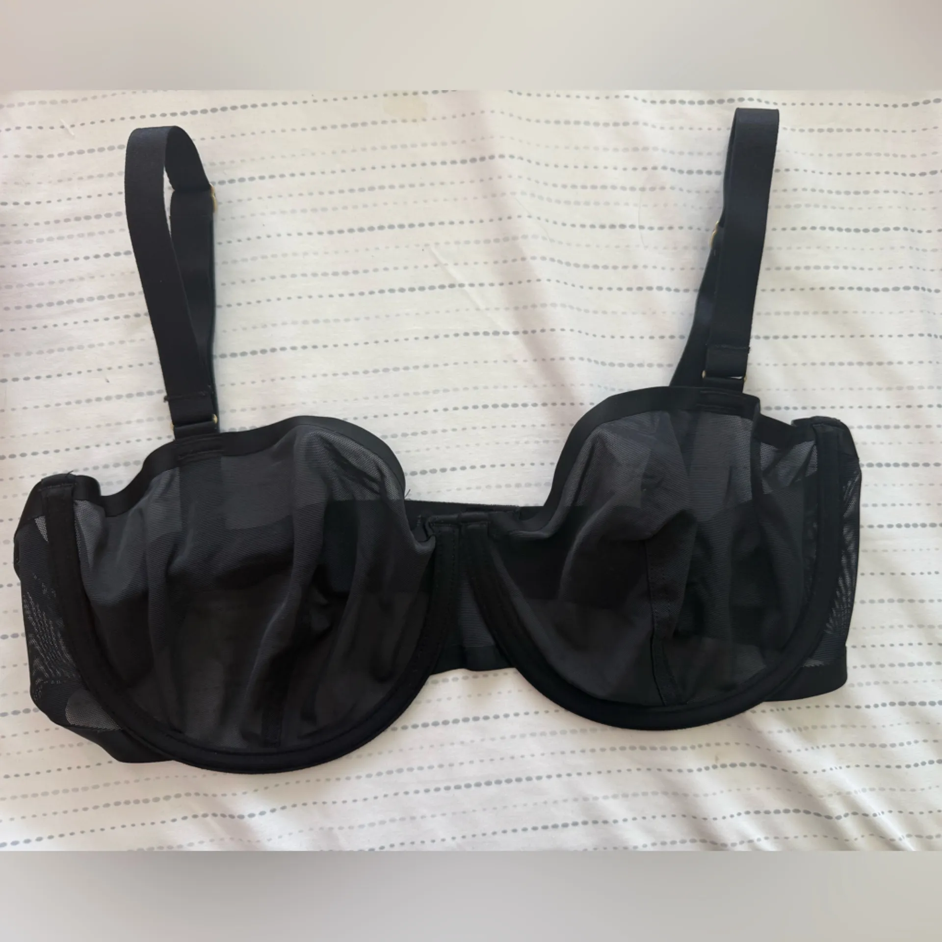 Cuup The Balconette Bra 34E Black Size undefined - Image 3