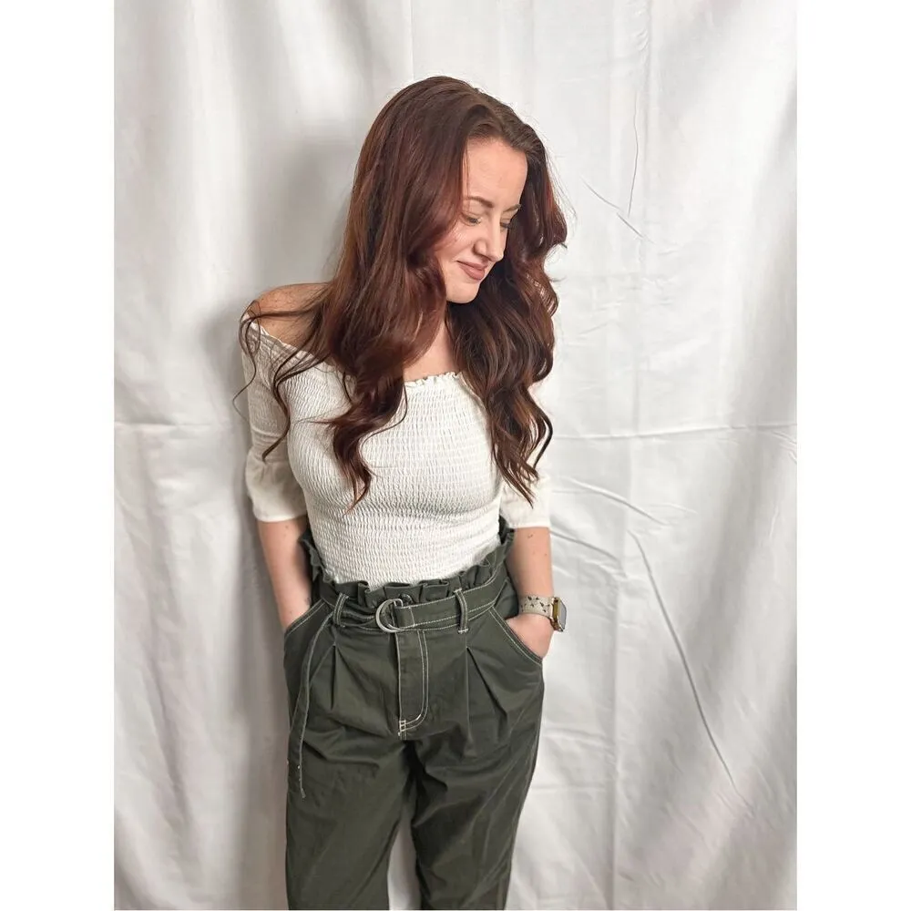 Wild Fable paper bag waist pants - Image 8