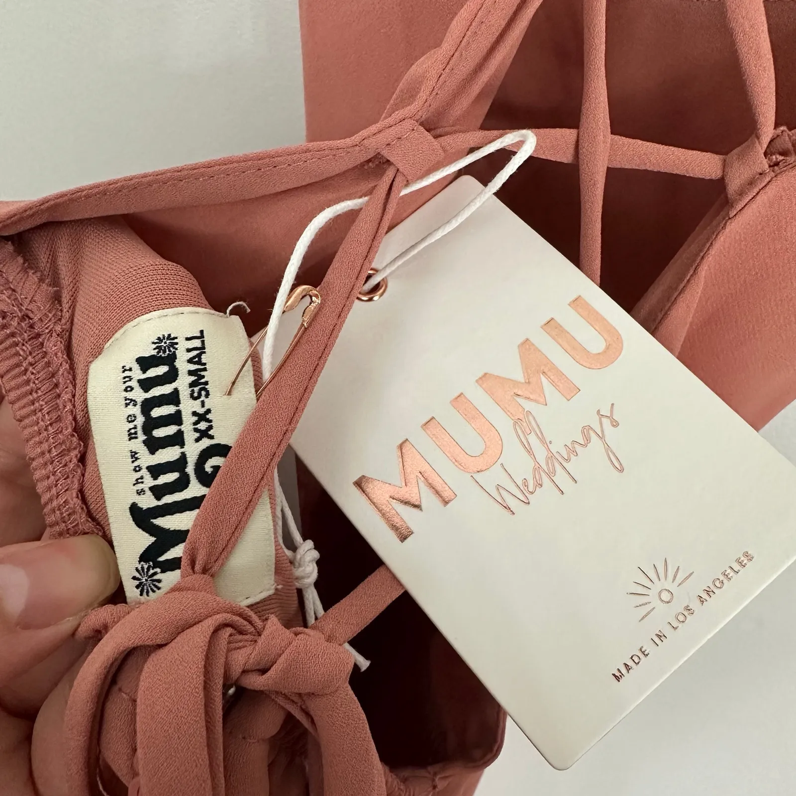 Show Me Your Mumu Godshaw Goddess Gown  Rustic Mauve Size XXS NWT - Image 10