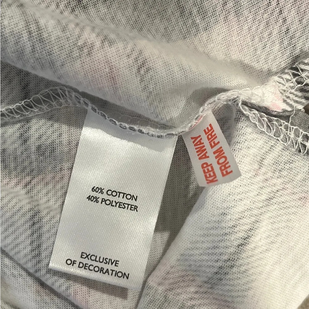 NWT Laura Ashley Grey Pink White Plaid Flannel Collared Long Sleeve Pajama Top S - Image 10