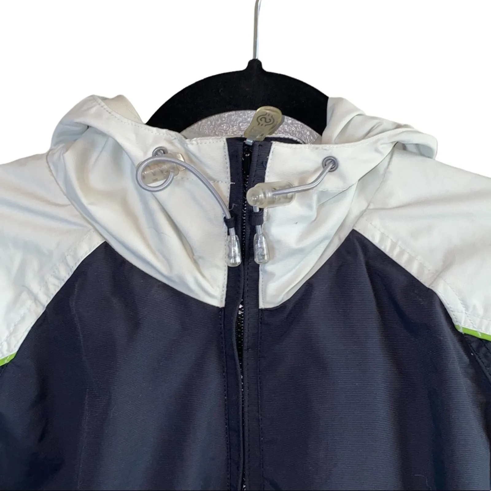 SIMS Snowboard RIB 10K Zone 2 XS Hooded Ski Snow Winter Coat Black White Green - Image 4