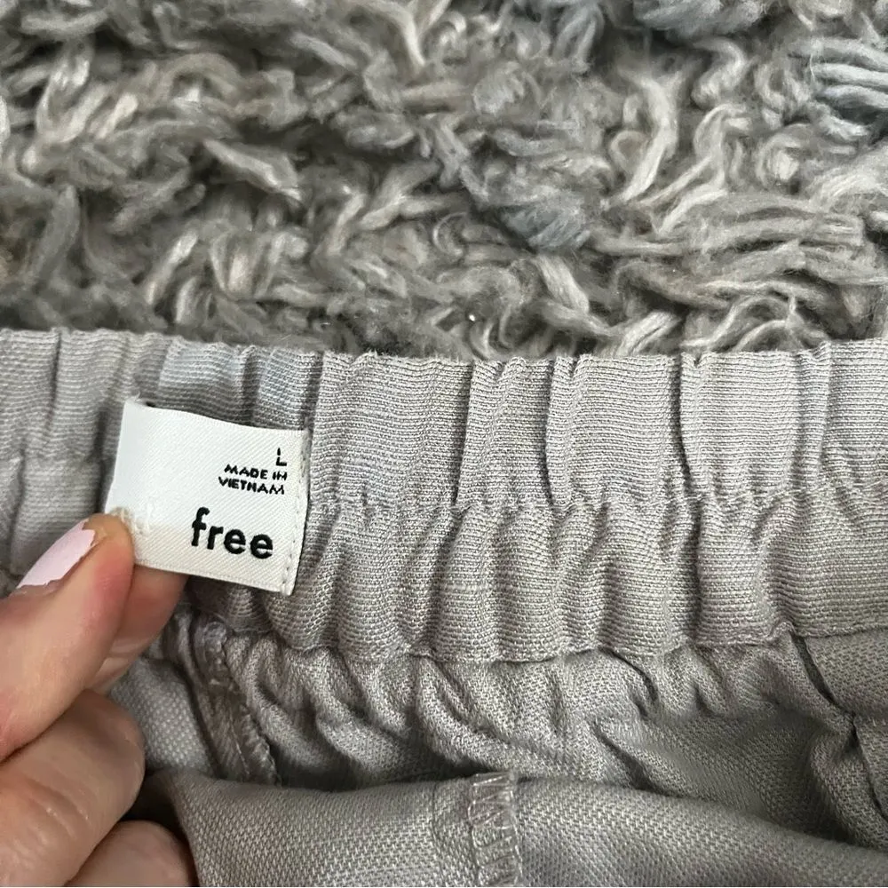 Aritzia Wilfred Free habitus grey cotton shorts size large Gray - Image 3