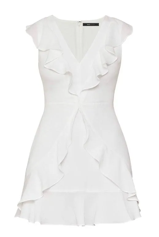 BCBGMAXAZRIA White Bcbg Dress - Image 3