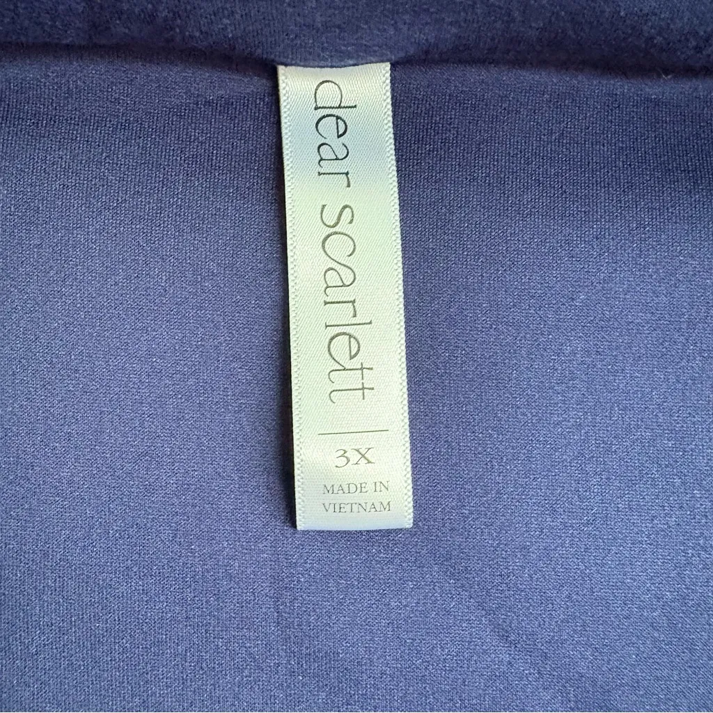 Dear Scarlett Deep Blue Top with Zip Detail - Image 5