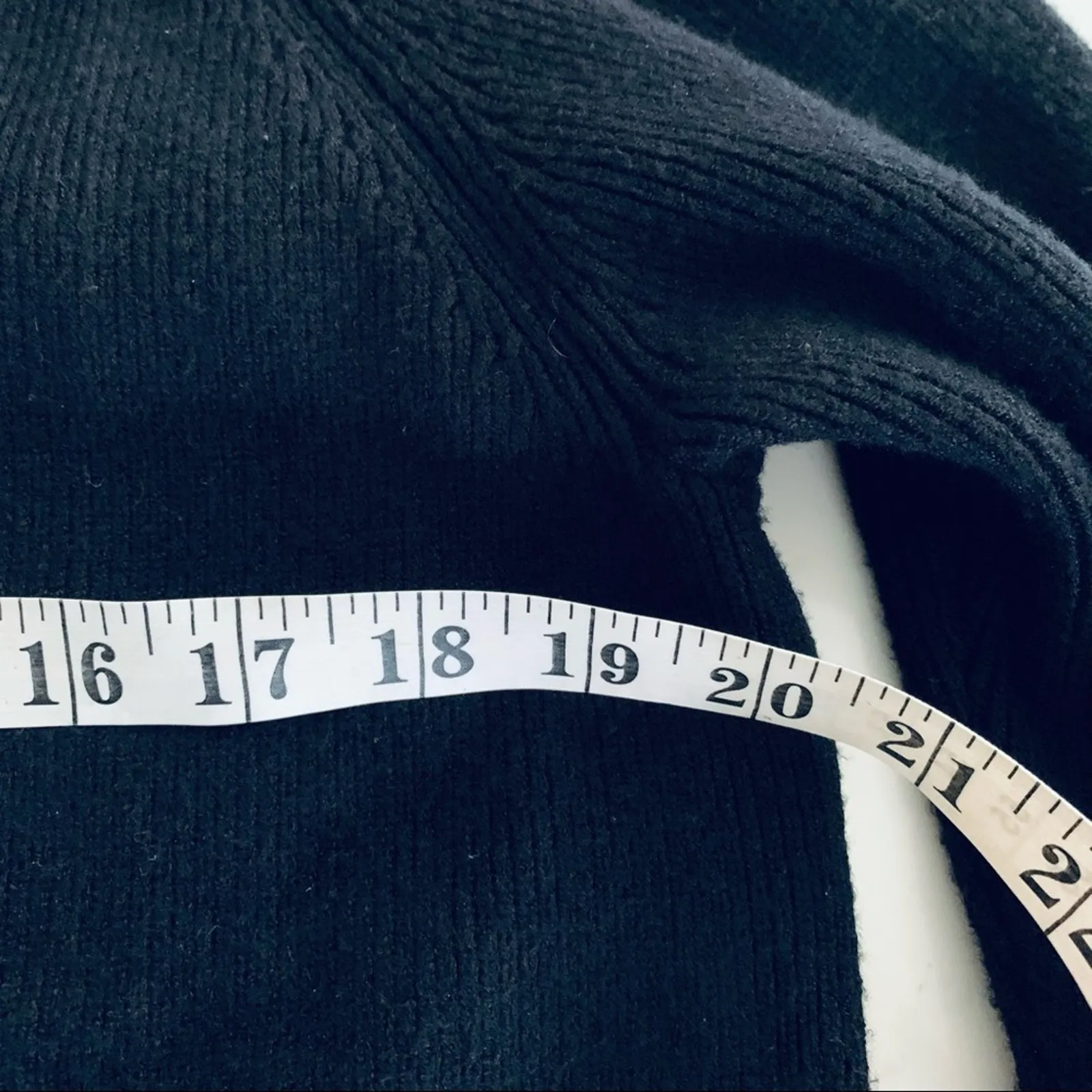 ZARA Black Ribbed Turtleneck Sweater with Tie Sleeves – Size Small - Image 8