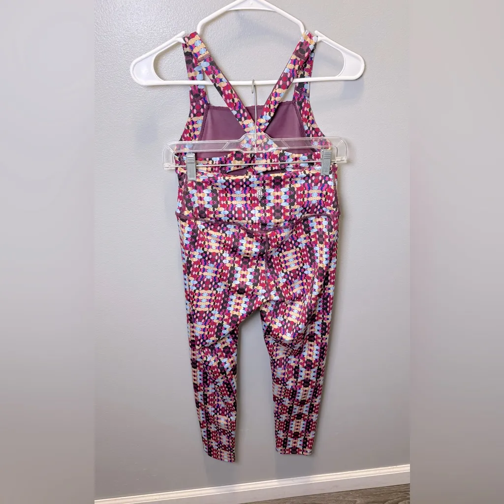 Free People Women's‎ Workout Set Ashford Lose Bra & Leggings Size Small - Image 2
