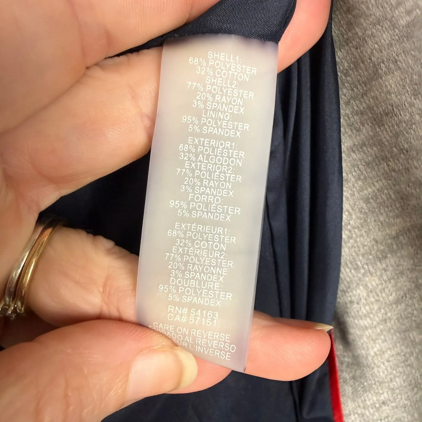 Tommy Hilfiger Elbow Patch Open Blazer Jacket Grey Knit Classic Minimalist - Image 4