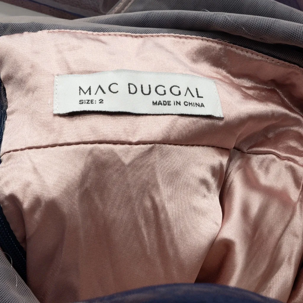 Mac Duggal - Ombre  Tulle A-Line Midi Dress 20403 - Image 4