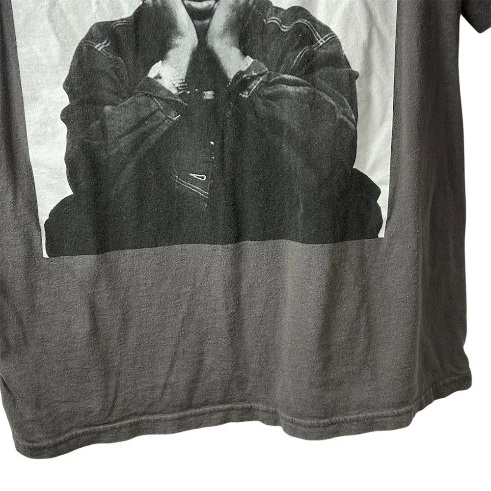 2Pac Women XL Gray Graphic Tee Short Sleeve Hip - Image 4