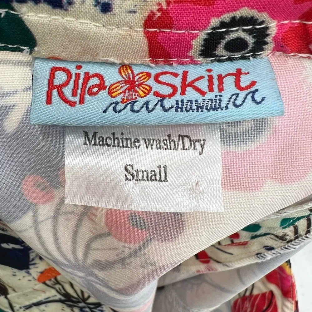 RipSkirt Hawaii floral tropical skirt cover up adjustable S outdoor beach swim Pink - Image 3