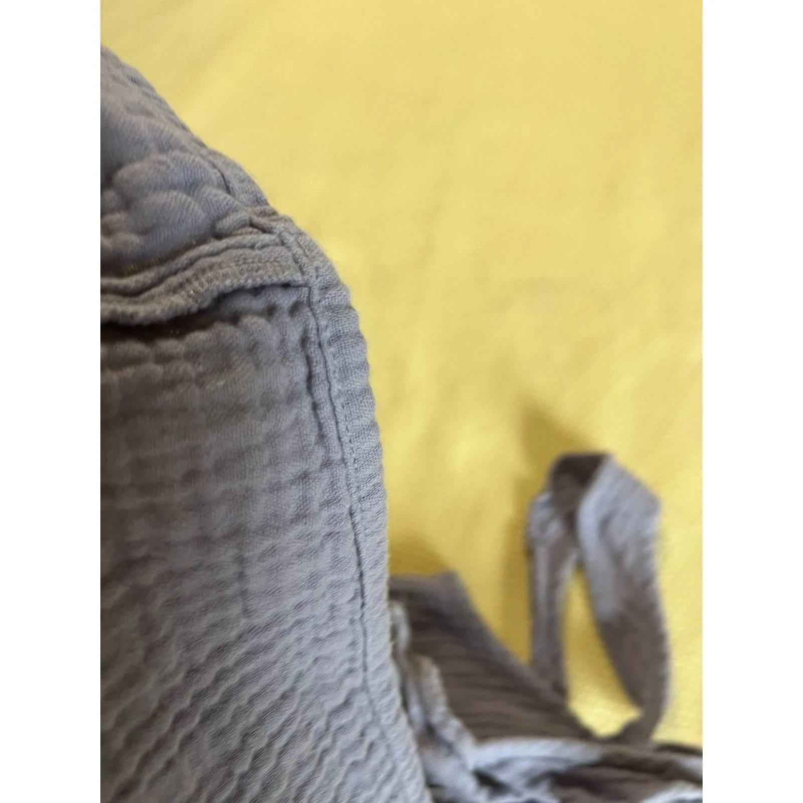 Wilfred Free Cotton Crinkle Tank Blouse Ruffle Straps Size M Purple Summer Beach - Image 7