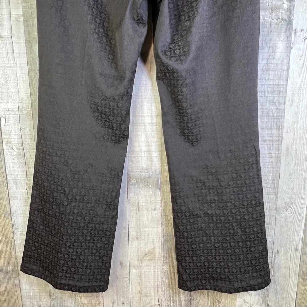 A Line Anne Klein Stretch Size 12 Brown Flare Leg Dress Slacks with Lion… - Image 7