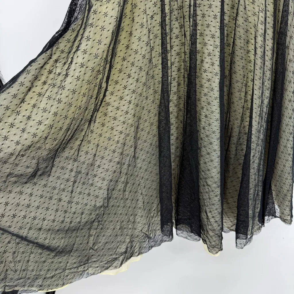 VTG Knee Length Fit‎ N Flare Lace Dress Whimsigoth HCO A Line 11/12 Party Prom Black Size undefined - Image 12