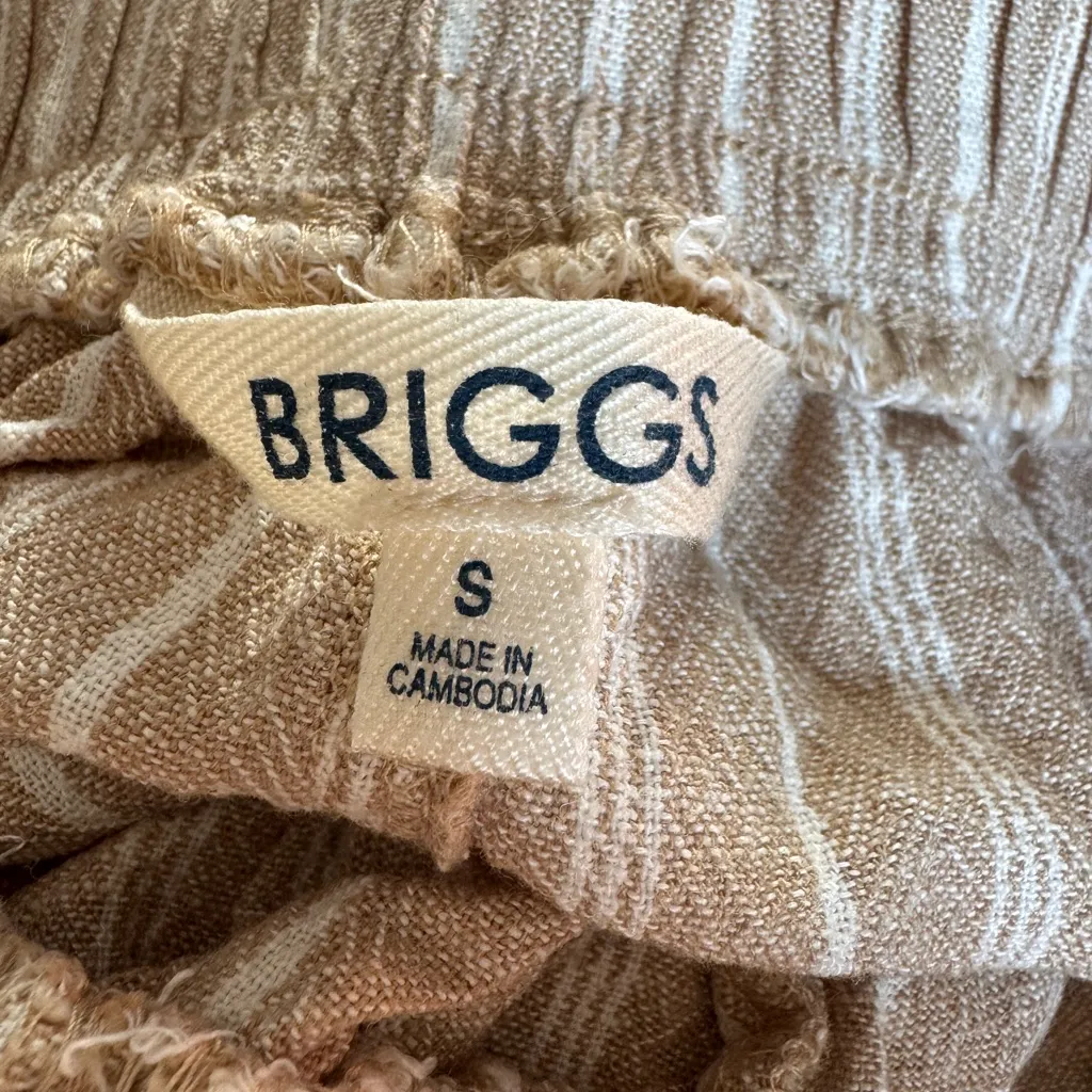 Briggs linen blend pull on pants size‎ S - Image 3
