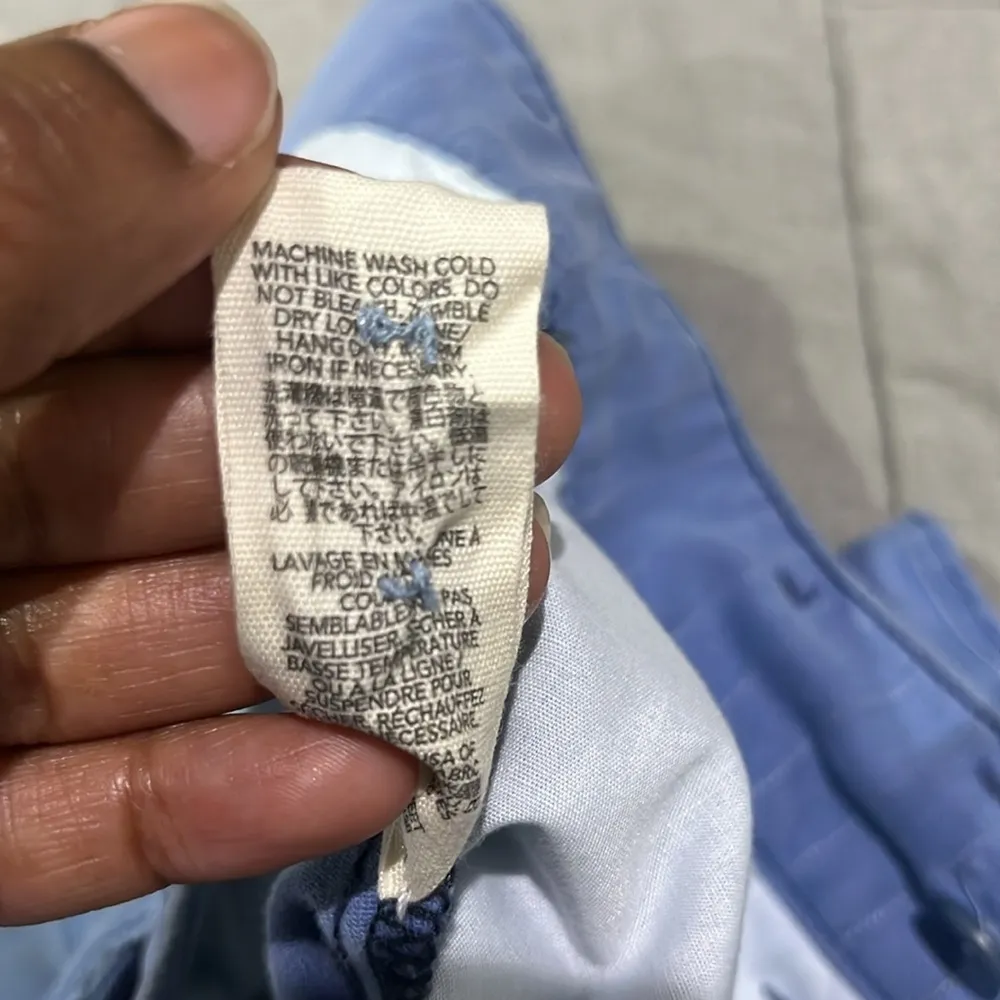 NWT The Great The Statesman Chambray Trouser Light Blue Relaxed Fit Pants Sz 27 - Image 6