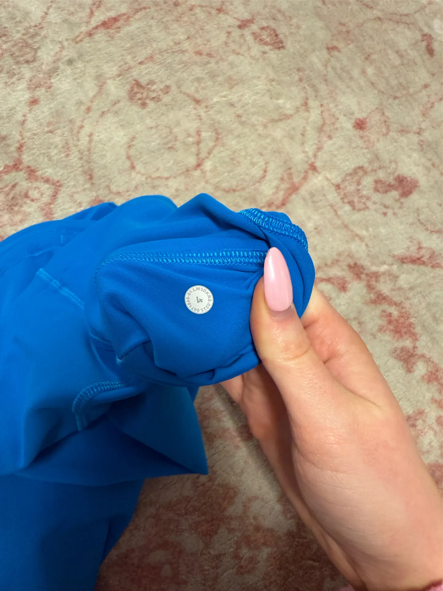 Royal Blue Lululemon Speed Up Leggings  - Image 5