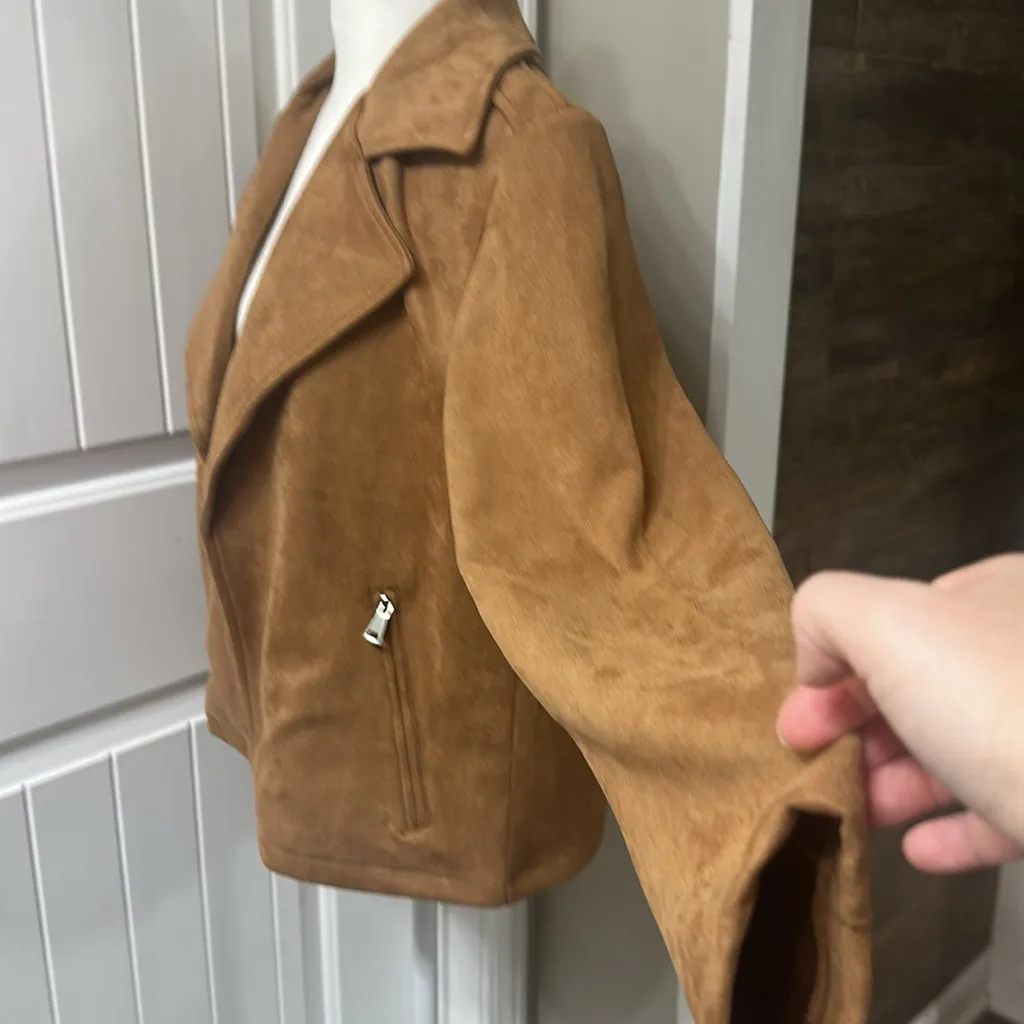 Bagatelle  Faux Suede Chestnut Jacket - Image 5