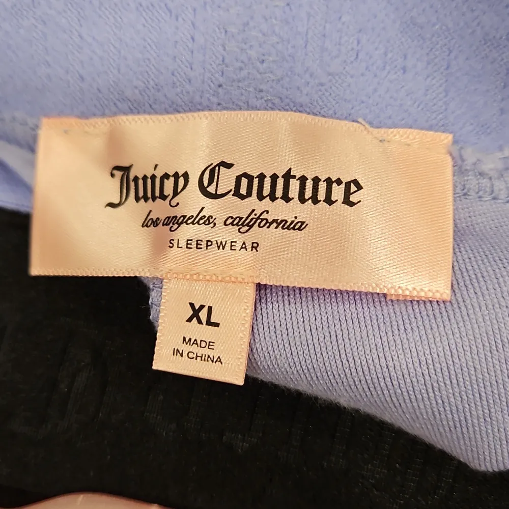 💕JUICY COUTURE💕 2 Pack Velour PJ Short Set 90s Black & Purple Bedazzled XL NWT - Image 10