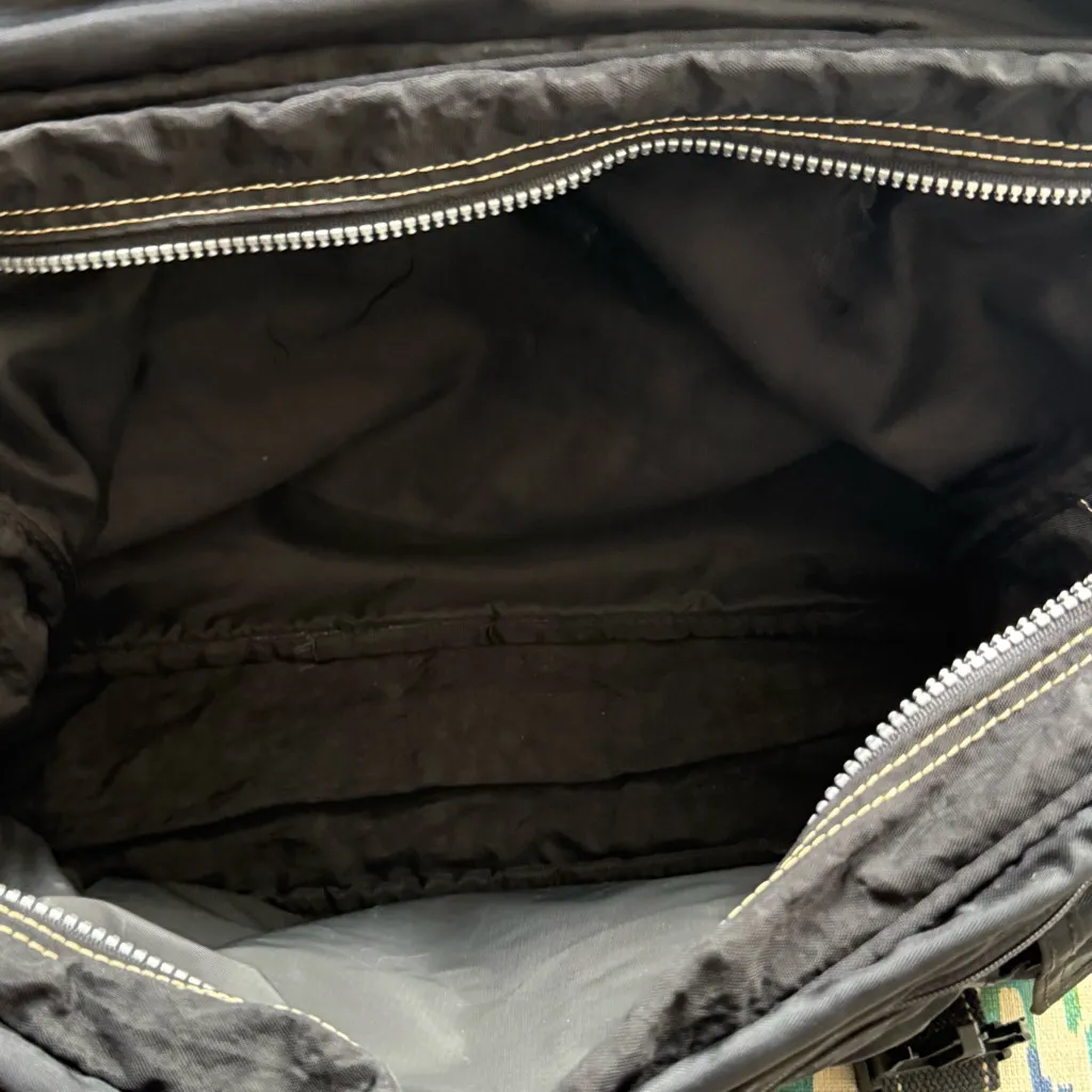 Vintage Kipling Art Tote Bag Black Large Weekend Bag - Image 6