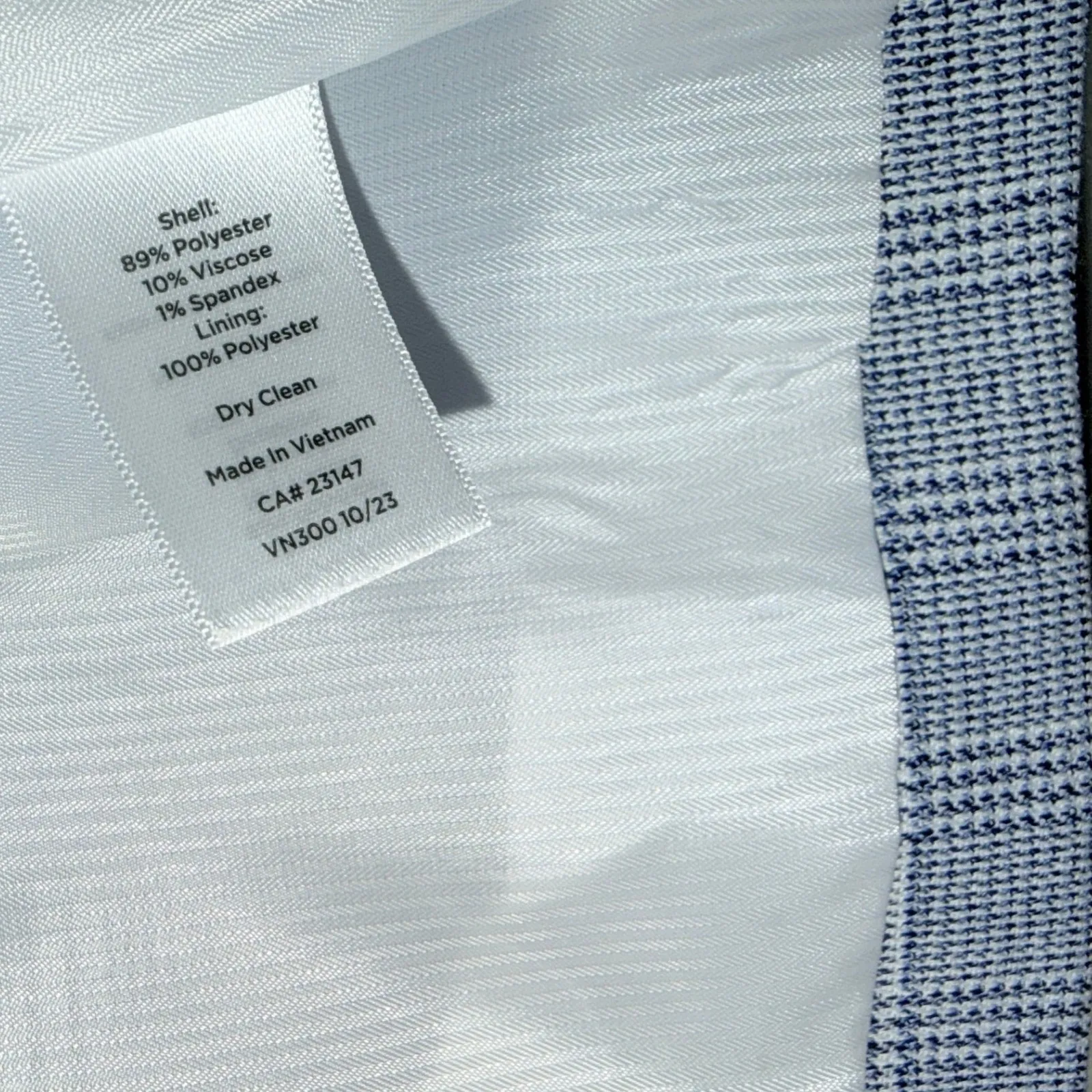 Talbots Womens Blue Glen Plaid Blazer Jacket Size 6 Single Button Office Career - Image 8