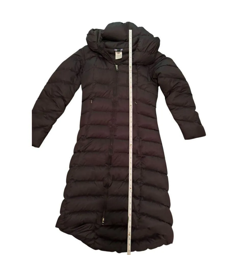 Patagonia Downtown Loft Parka Black Goose Down Womens XS Puffer Coat - Image 5