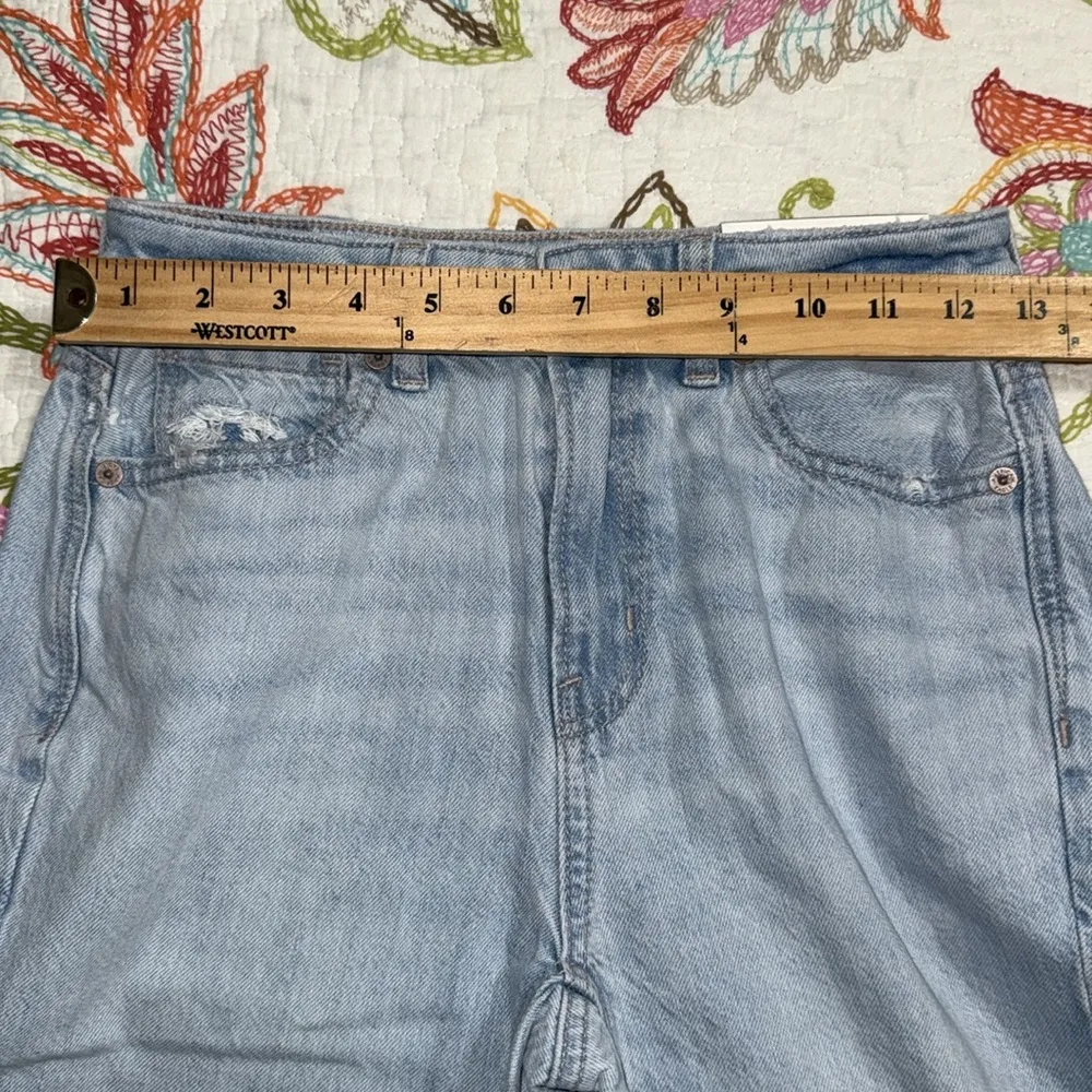 American Eagle regular 24W size 00 comfort stretch waistband sea salt mom jeans - Image 3