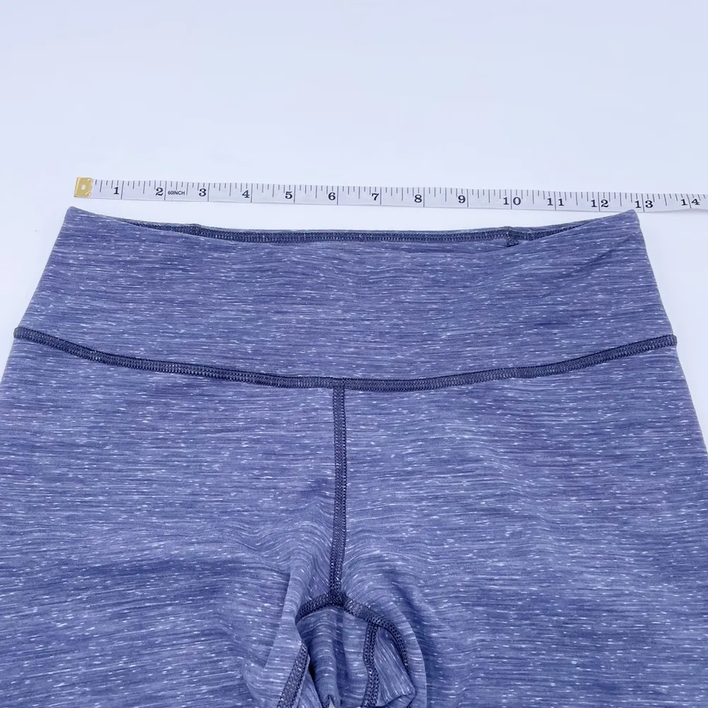 Zella Mesh Insert Capri Leggings Heathered Steel Blue Yoga Women's Size Small - Image 8