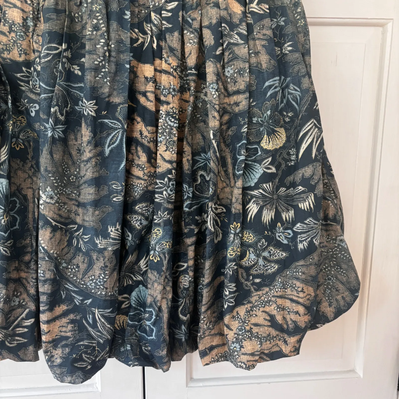 Ulla Johnson Roselani Skirt Bubble Hem Size 4 Small Midi Skirt Waimea‎ Floral - Image 8