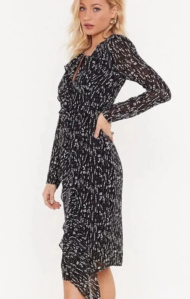 Nasty Gal Don’t Ruffle My Flowers Midi Dress NWT - Image 3