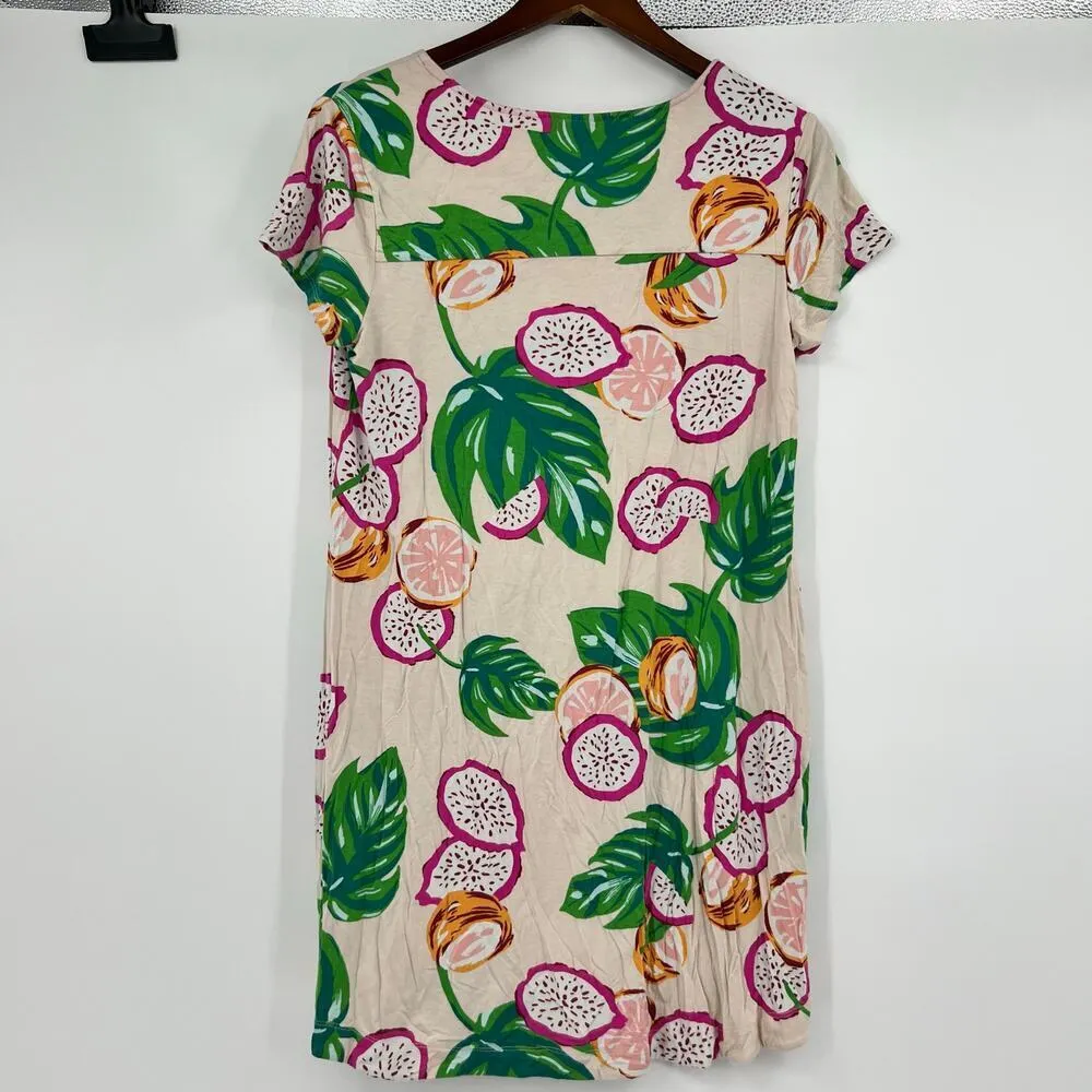 Soma bundle /lot 3 soma novelty print fun flamingo leaf pullover dresses medium - Image 9