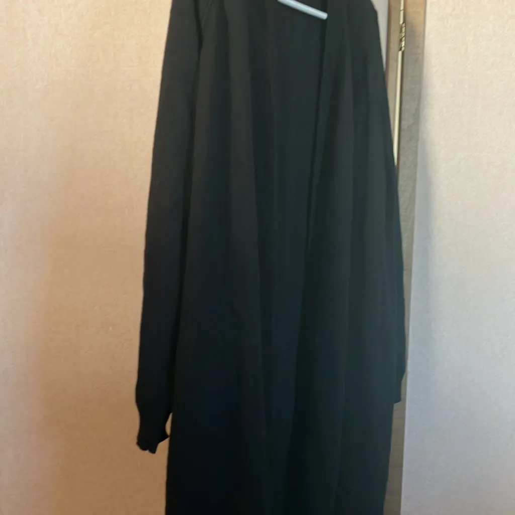 FINAL MARKDOWN Verve Ami Elegant Black open front car length cardigan 2x - Image 4
