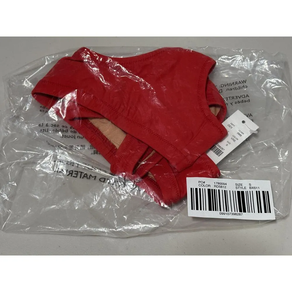 NEW J. Crew Heritage Scoopneck Bikini Top BX611 Bright Cerise Red Womens Size S - Image 10