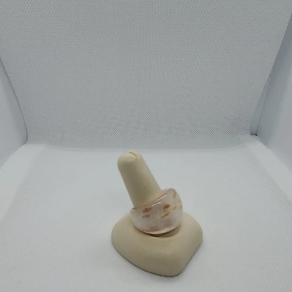Pink & Gold Glass Ring - Image 2