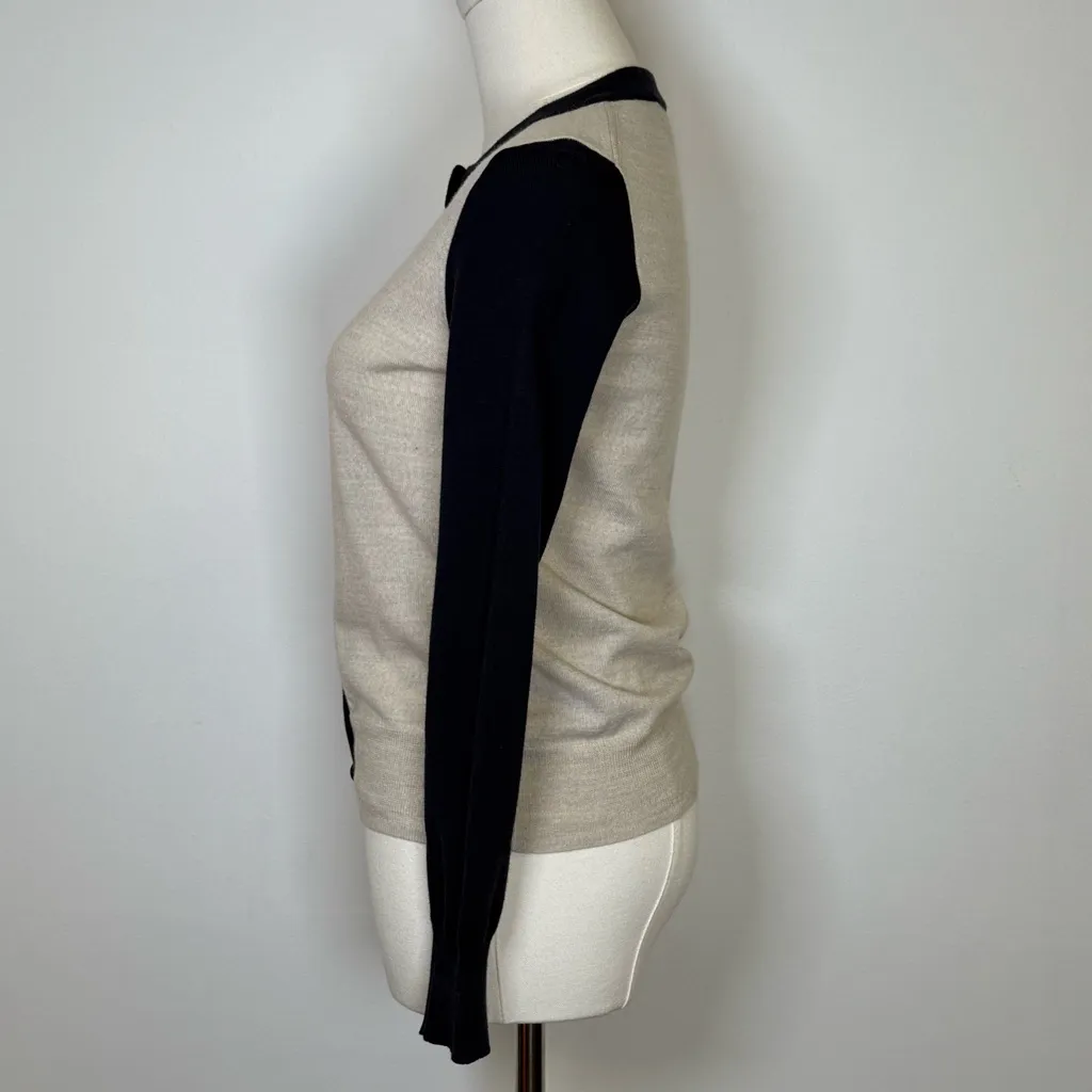 J.Crew Cotton Merino Wool Blend Crewneck Cardigan Sweater Women’s Size XXS - Image 6