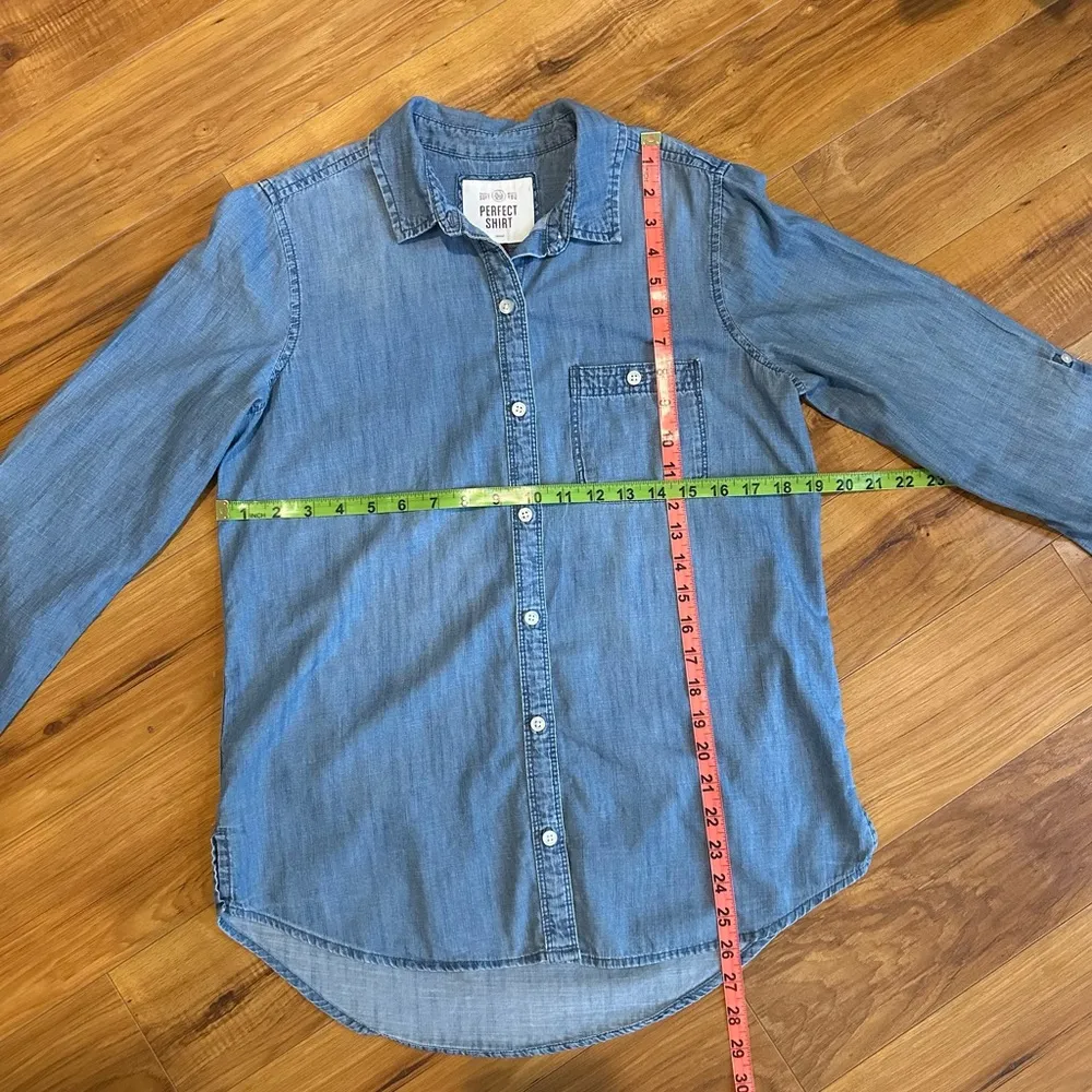 So Perfect Shirt 100% cotton. Blue Size M - Image 5