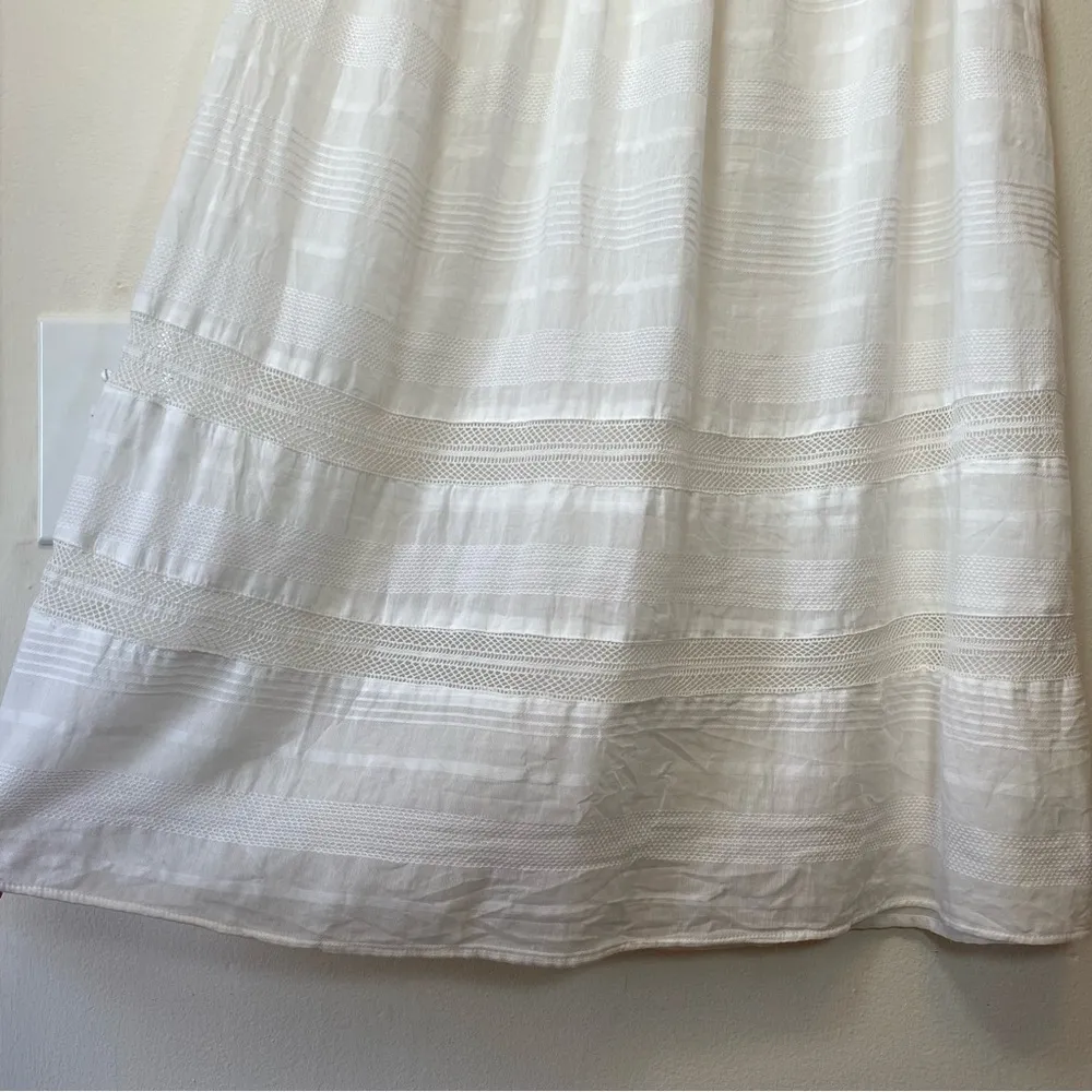 Rebecca Minkoff | Rose Flutter Sleeve Babydoll Lace Mini Dress White Sz Small - Image 8