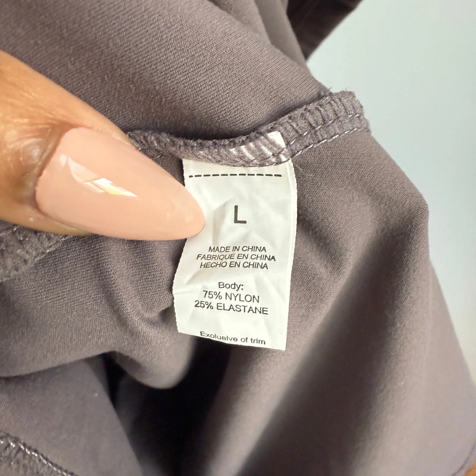 QINSEN sz‎ L Gray Fitness Tennis Athletic Mini Dress Size L - Image 5