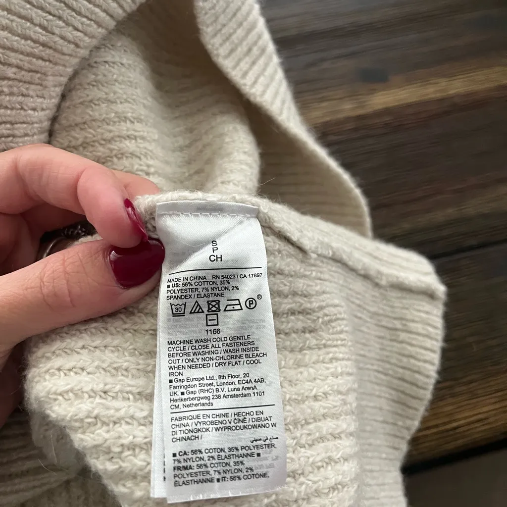 Old Navy Quarter Zip Knit Sweater Dress - Image 5