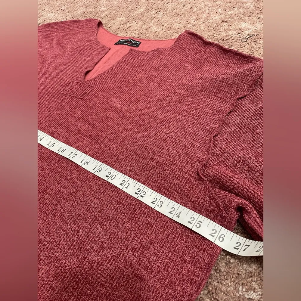 Urban Outfitters Jax Inside Out Ribbed Notch Neck Top - Image 7