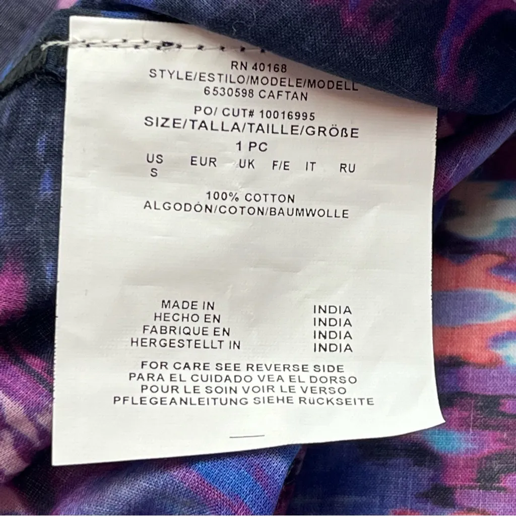 Miraclesuit Bella Albra Caftan Swim Cover Up Printed Embroidered Size Small - Image 3