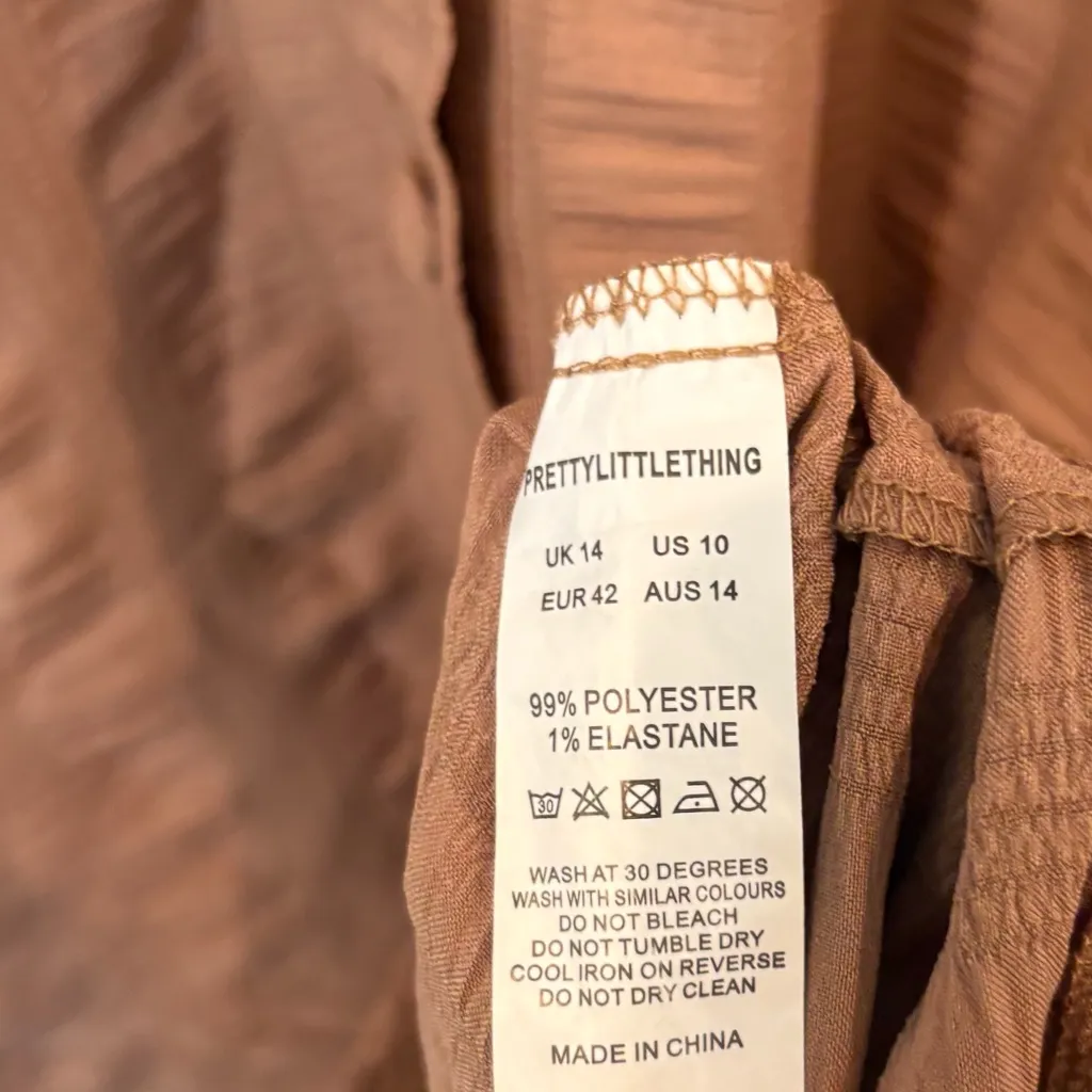 PrettyLittleThing Tan‎ Romper Size 10 - Image 7