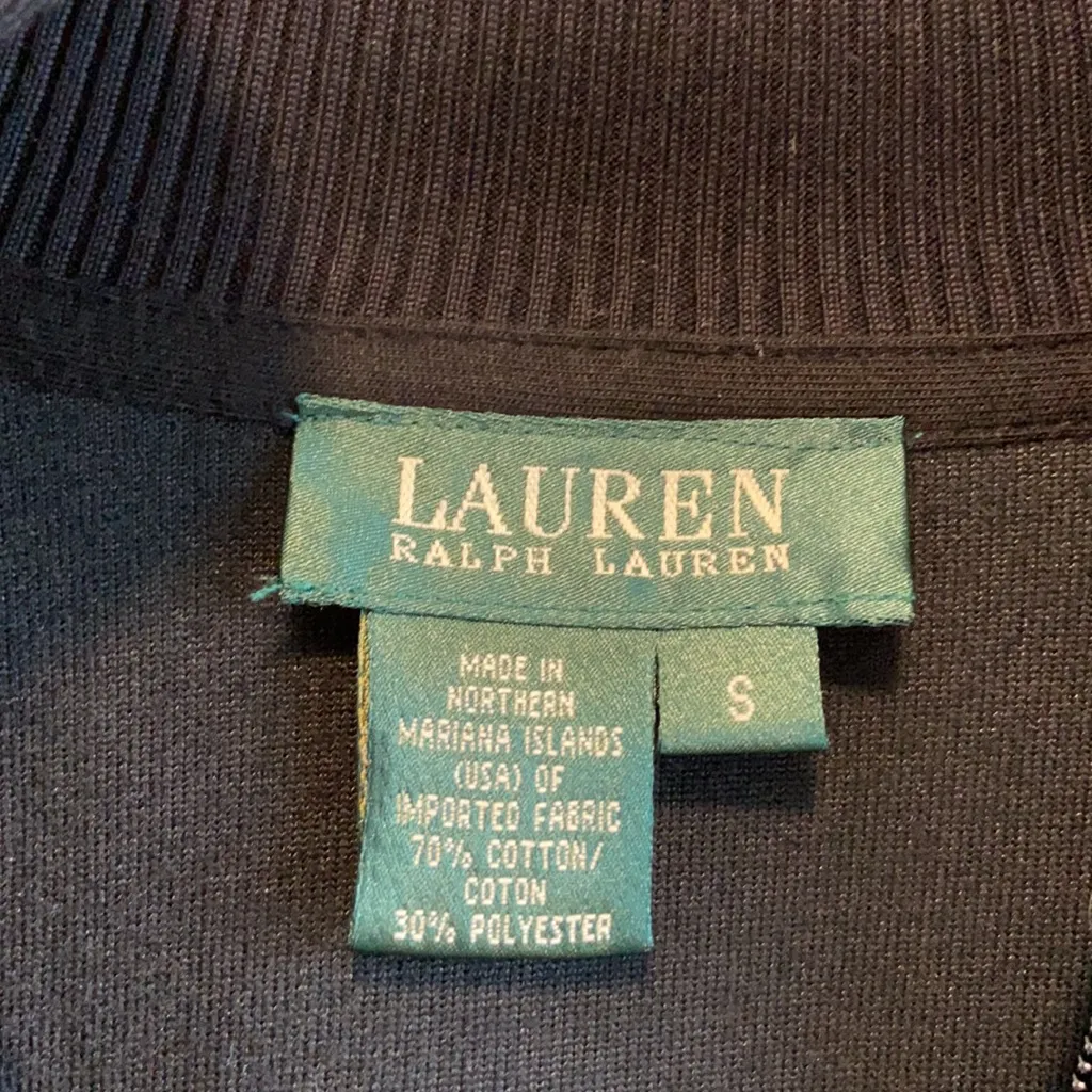 Lauren Ralph Lauren Full Zip Velour Jacket, S - Image 2