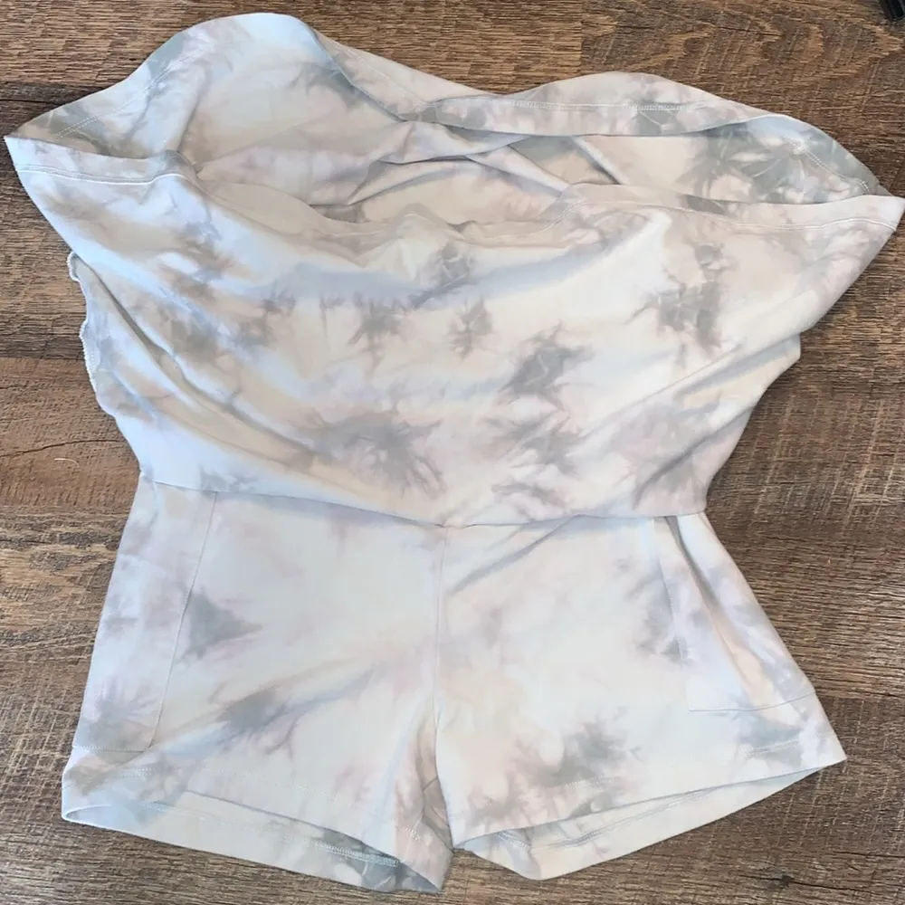 Victoria’s Secret PINK Athletic Skirt Skort Gray Tie Dye Size Medium - Image 5