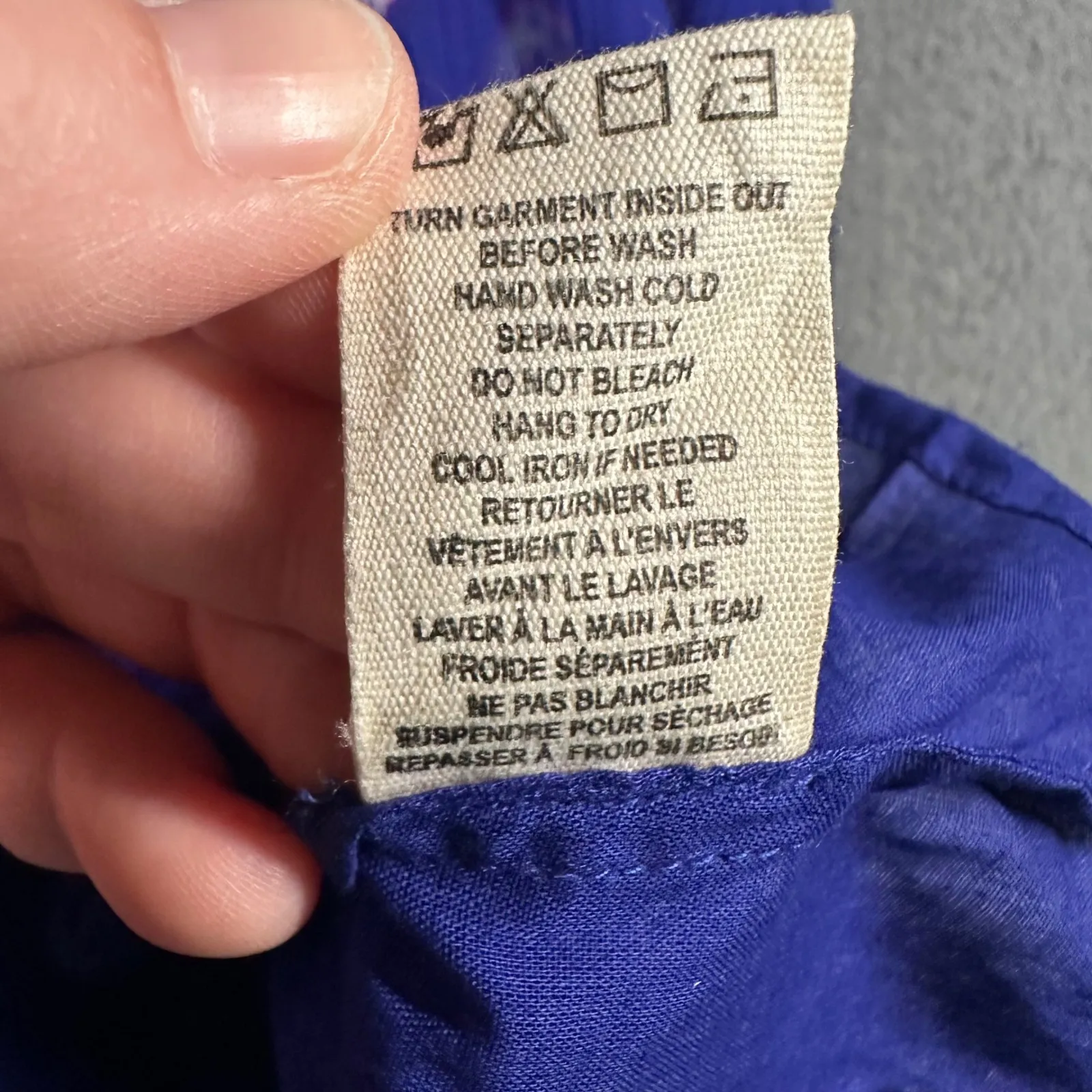 Billabong Handkerchief Hem Maxi Dress Small Royal Blue Geometric Print Cover Up - Image 8