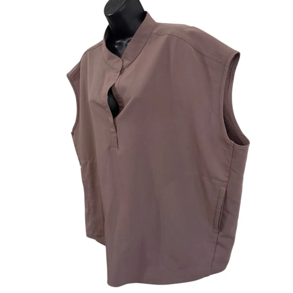 FIGS Rafaela Oversized Scrub Top Size 3XL Brown - Image 3